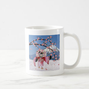 Mug Sakura Geisha Oiseau dans les Cerisiers en Fleur s