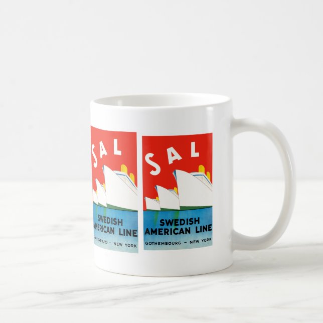 Mug SAL ~ Swedish American Line (Droite)