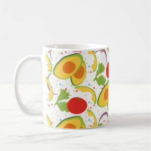 Mug Salade de tomates à l'avocat motif verdure