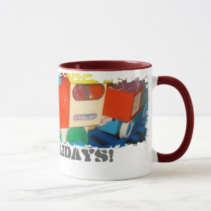 Mug Sale Bordure Ringer Mug_Happy Train de vacances