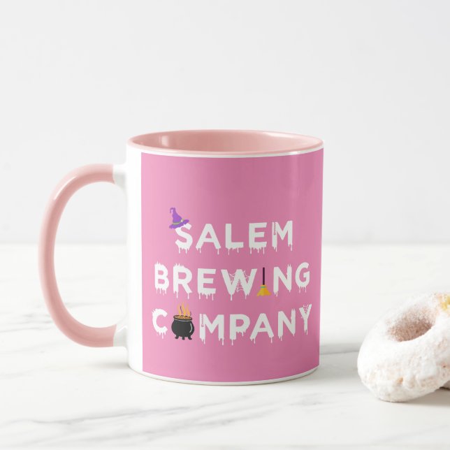 Mug Salem Brewing Company White (Avec donut)