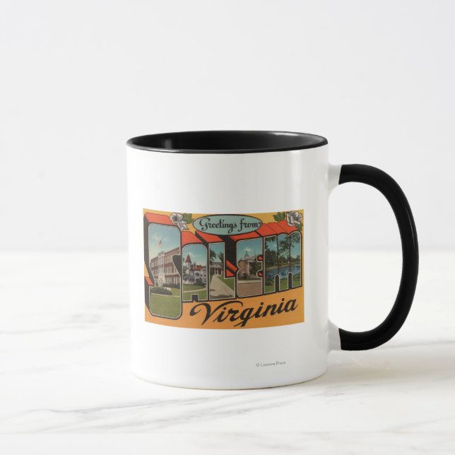 Mug Salem, VirginieGrandes lettres ScènesSalem, VA (Droite)