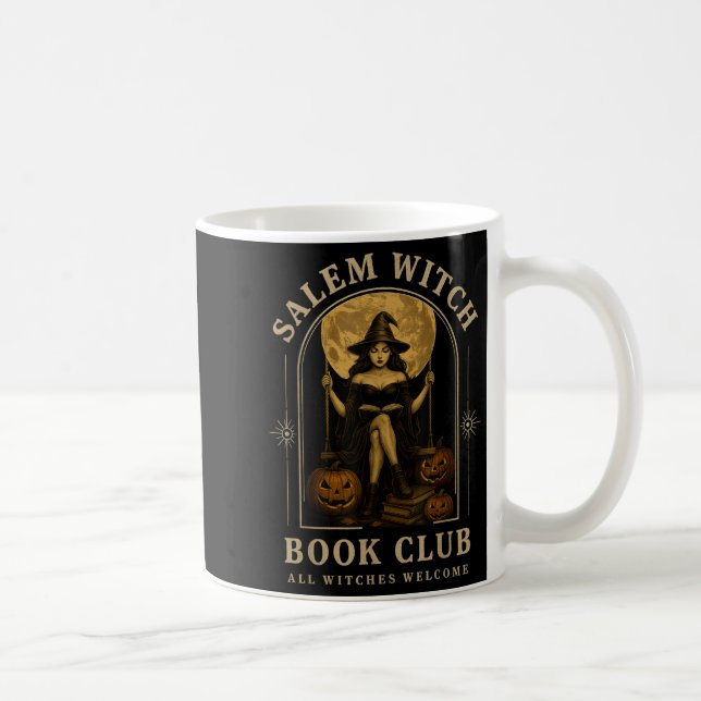 Mug Salem Witch Book Club Bookish Halloween Full Moon  (Droite)