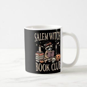 Mug Salem Witch Book Club Halloween Raccoon Witch Lire