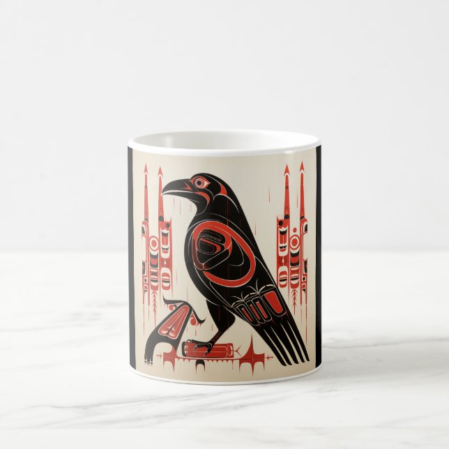Mug Salish natif pacifique northwestern style art rave (Centre)