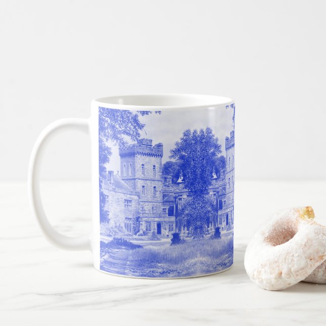 Mug Salle Capernwray (bleu) - (Avec donut)