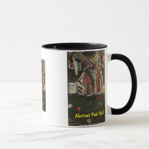 Mug salle de billard abstrait