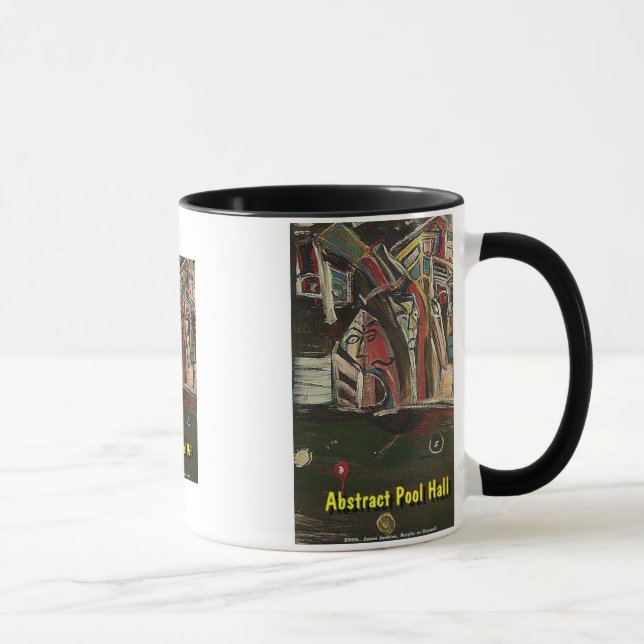Mug salle de billard abstrait (Droite)