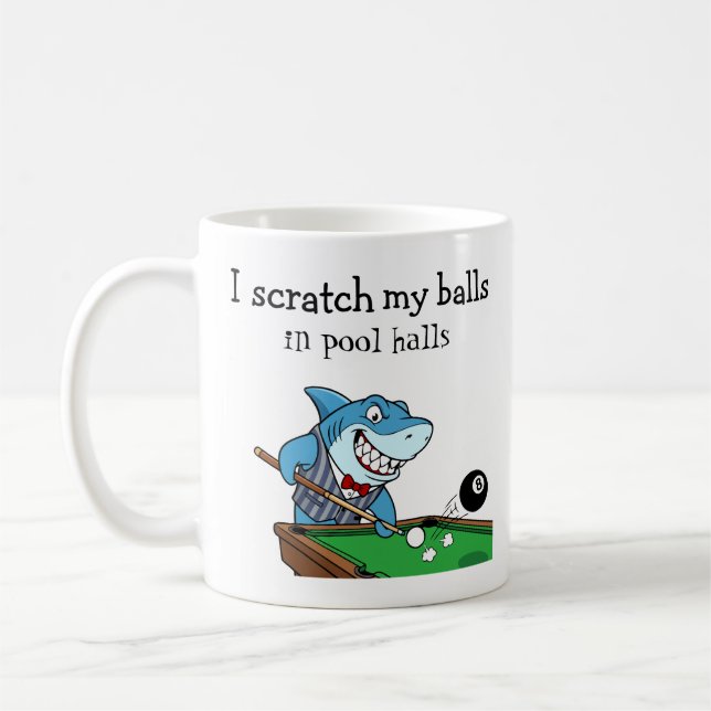 Mug Salle de billard rebelle drôle (Gauche)