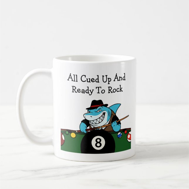 Mug Salle de billard rebelle drôle (Gauche)