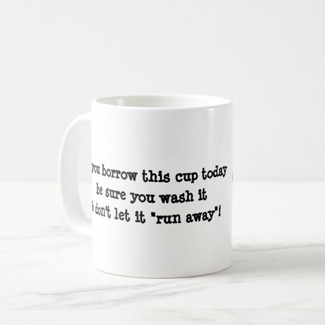 Mug Salle de rupture du logo (Devant gauche)