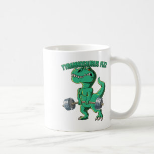 Mug Salle de sport T-rex Bodybuilding Tyrannosaure Fle
