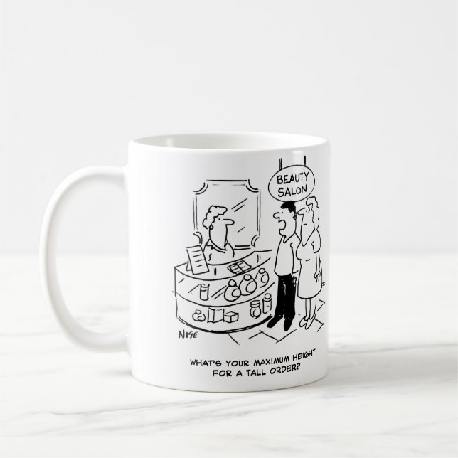 Mug Salon de beauté - hauteur maximale pour une grande (Gauche)