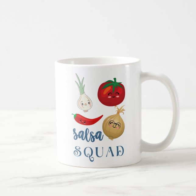 Mug salsa squad Cute nourriture humour citation Drôle (Droite)