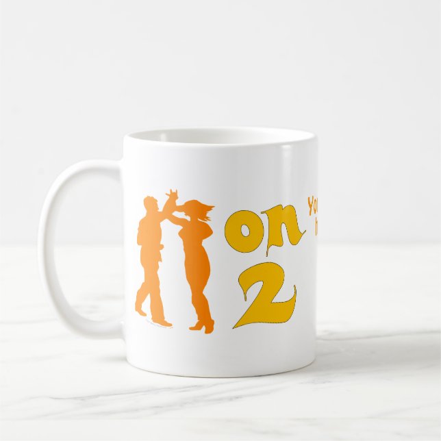 Mug Salsa sur deux silhouettes de danse (Gauche)