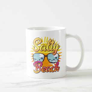 Mug Salty Beach   Soleil et palmier tropicaux