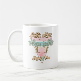 Mug Salty Cheveux Sandy Toile Tropical Summer Beach Li
