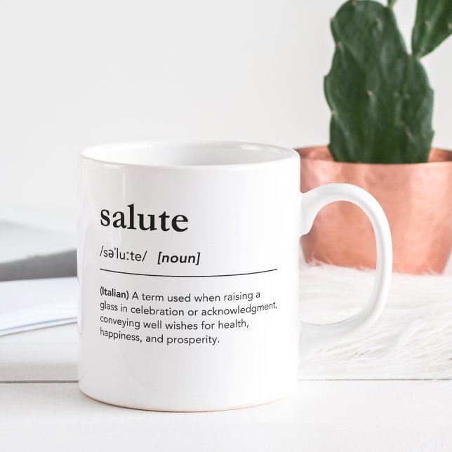 Mug Saluer Définition Italien Mot Carpe Diem (Créateur téléchargé)