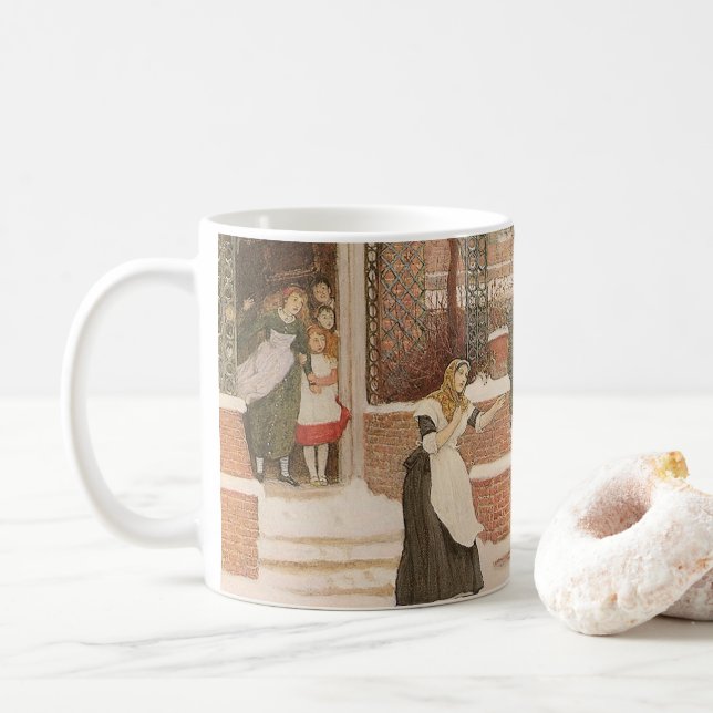 Mug Saluer le facteur par Robert Walker Macbeth (Avec donut)