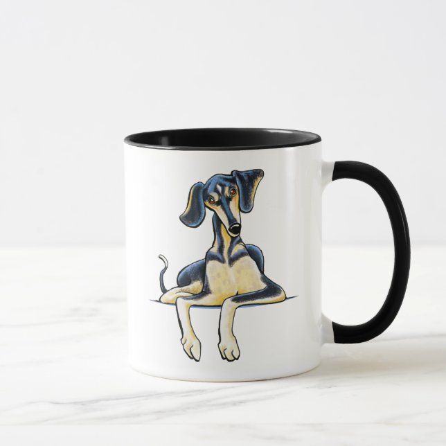 Mug Saluki Emil lisse (Droite)