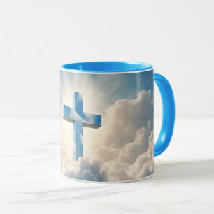 Mug Salut, Croix dans les nuages,
