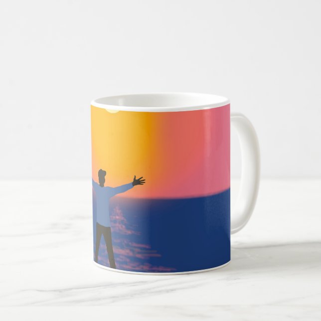 Mug Salutation au soleil (Devant droit)