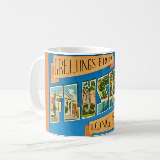 Mug Salutation de Flushing NY (Devant gauche)