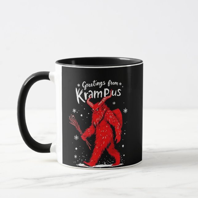 Mug Salutation de Krampus Noël Christmas  (Gauche)