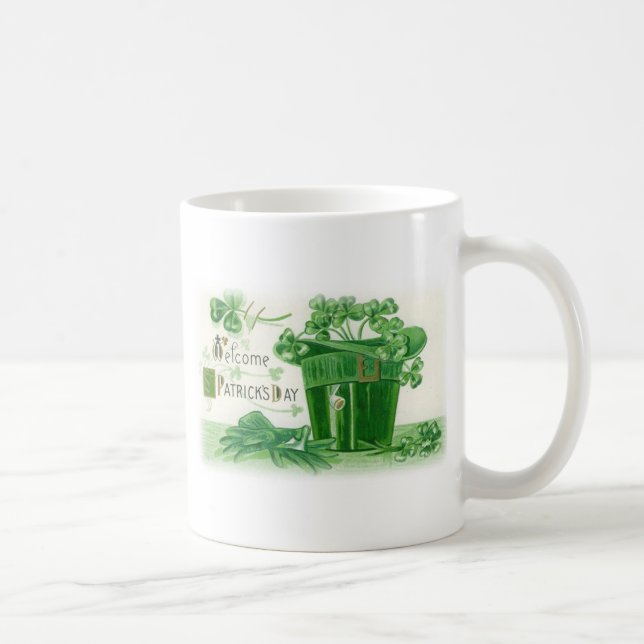 Mug Salutation de la journée vintage St. Patricks (Droite)