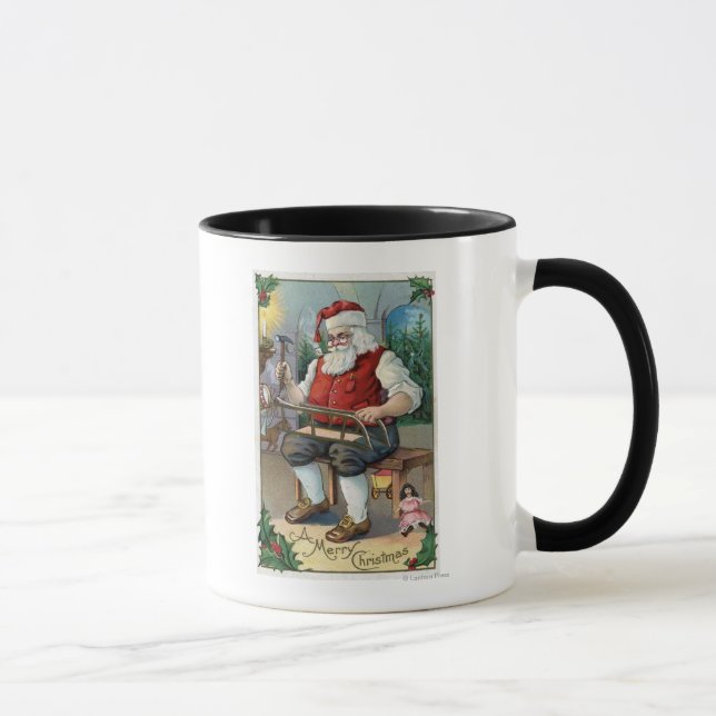 Mug Salutation de NoëlÉdifice de Santa (Droite)