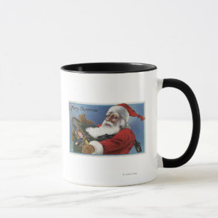 Mug Salutation de NoëlPère Noël et cadeaux