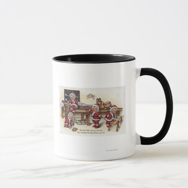 Mug Salutation de NoëlPetits enfants (Droite)
