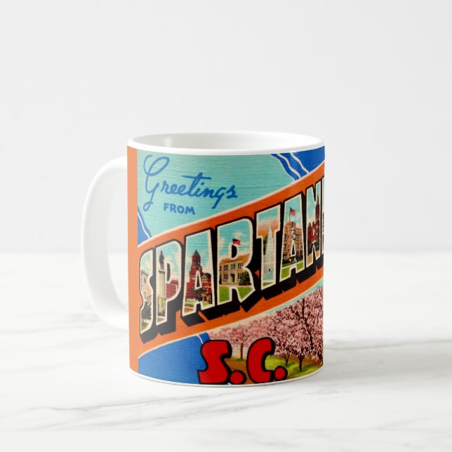 Mug Salutation de Spartanburg SC  (Devant gauche)