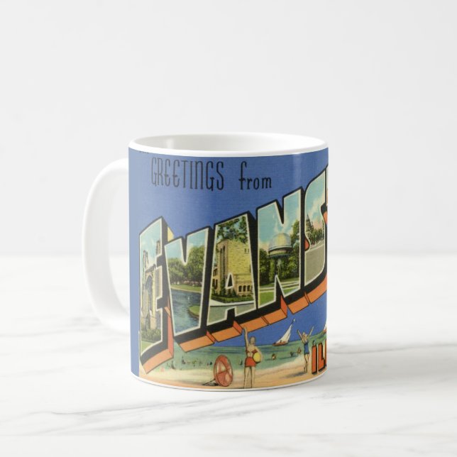 Mug Salutation d'Evanston ILL.  (Devant gauche)