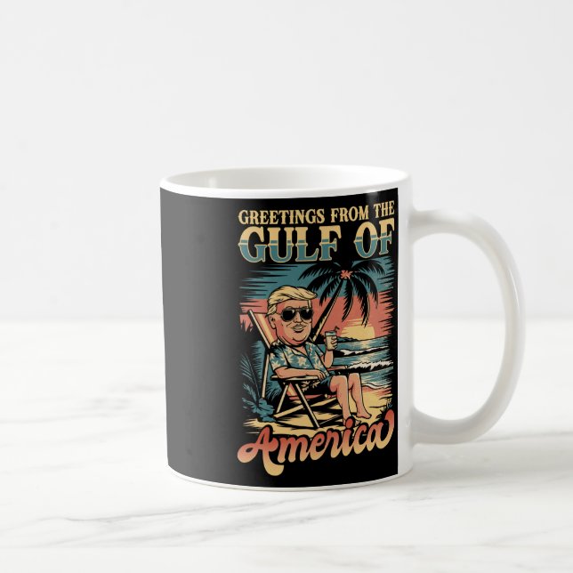 Mug Salutation Drôle De Trump De La Part Du Golfe Patr (Droite)