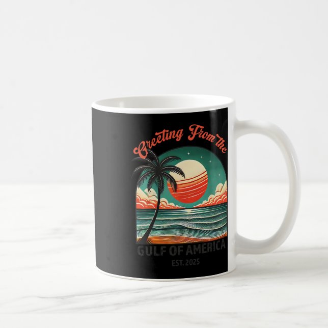 Mug Salutation Du Golfe De L'Amérique Américaine Drôle (Droite)