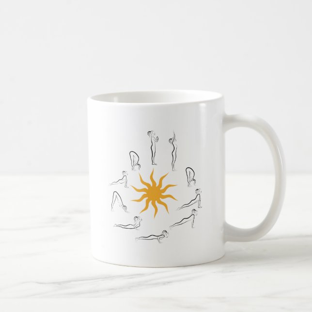 Mug salutation du soleil de yoga (Droite)