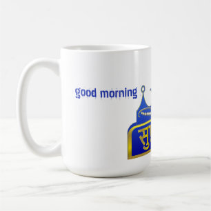 Mug Salutation Matinale Royale Bleue et Or Suprabhat