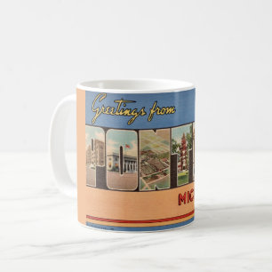 Mug Salutation Rétro Pontiac Michigan