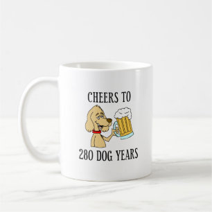Mug Salutations À 280 Chiens Années 40e Anniversaire