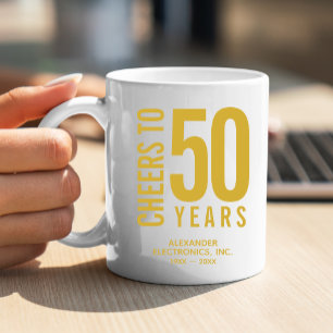 Mug Salutations à 50 ans anniversaire d'affaires