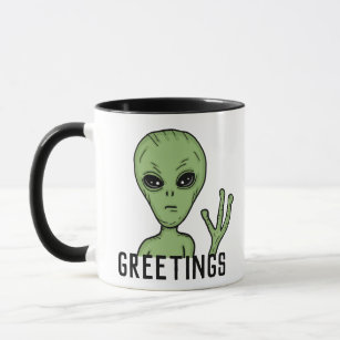 Mug Salutations Alien et OVNI