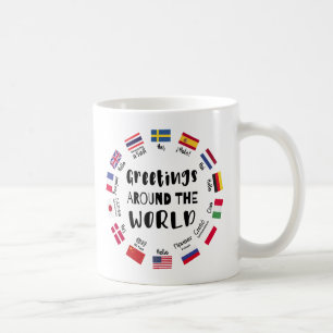 Mug Salutations autour du monde, Bonjour dans toutes l
