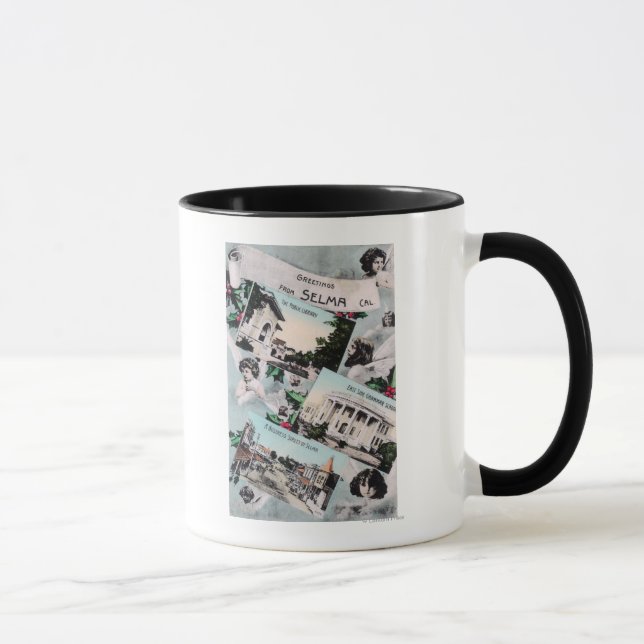 Mug Salutations de avec vues PittoresquesSelma, CA (Droite)