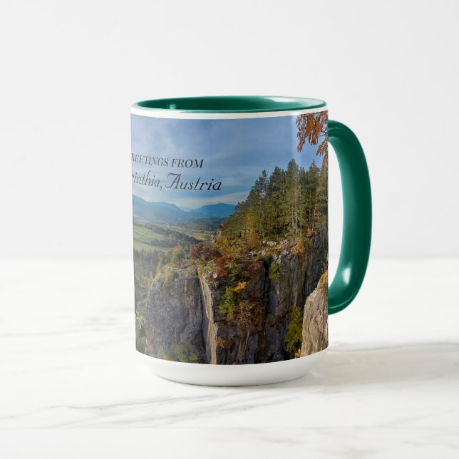 Mug Salutations de Carinthie, Autriche (Devant droit)