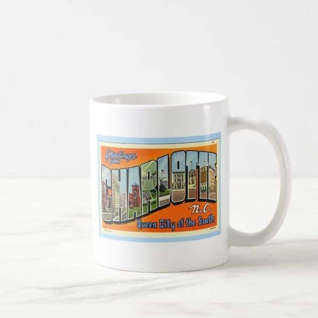 Mug Salutations de Charlotte N.C., cru (Droite)