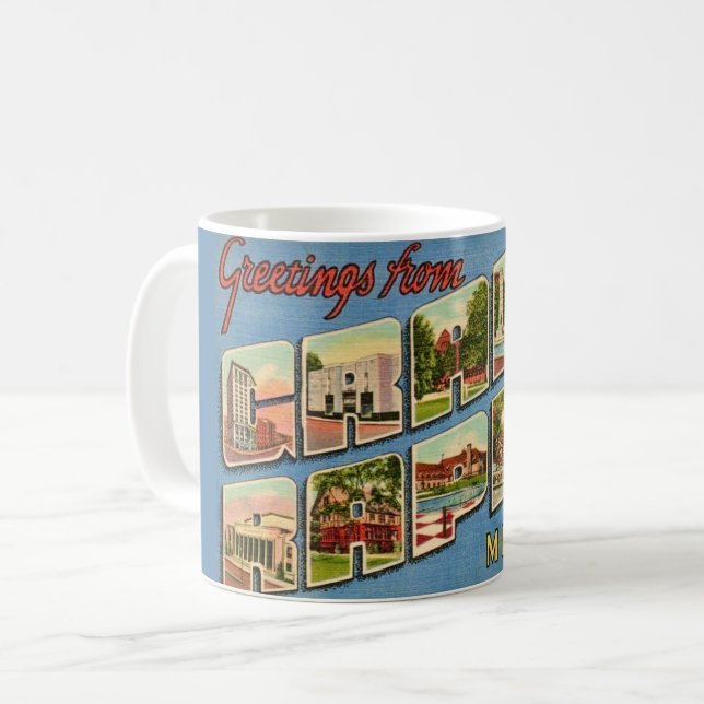 Mug Salutations de Grand Rapids (Devant gauche)