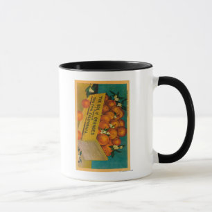 Mug Salutations de la Californie, boîte d'OrangesState