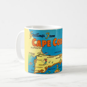 Mug Salutations de la carte de Cape Cod