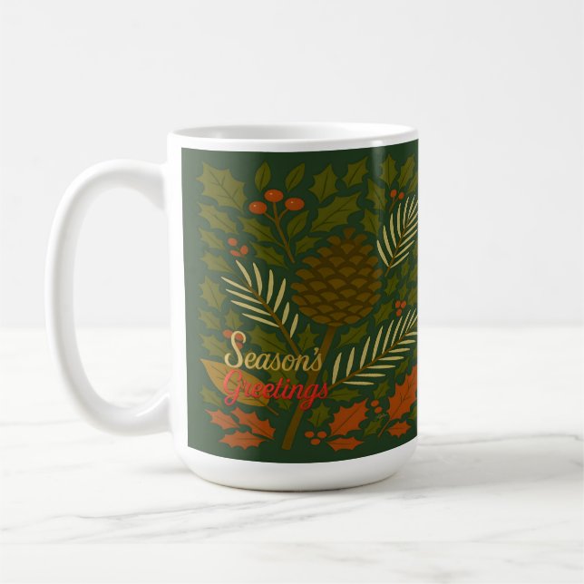 Mug Salutations de la saison des vacances d'automne et (Gauche)